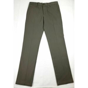 Goodthreads Mens Black Slim Fit Flat Front Slash Pocket Chino Pant Sz 33W X 32L
